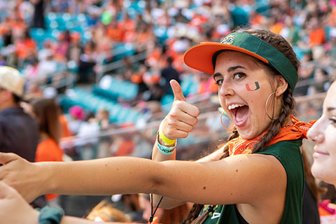 It's great to be a miami hurricane